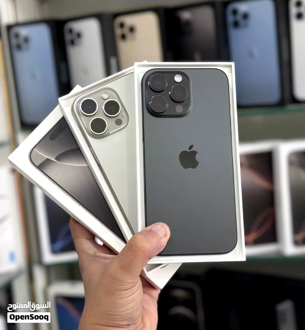 عرض خاص : iPhone 16 pro max 256gb هواتف نظيفة جدا بحالة الوكالة مع ضمان و ملحقات و بأقل سعر