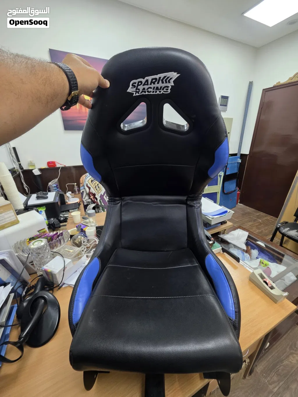 كرسي محاكاة سباقات Sparco Racing Gaming Seat بدون قاعده