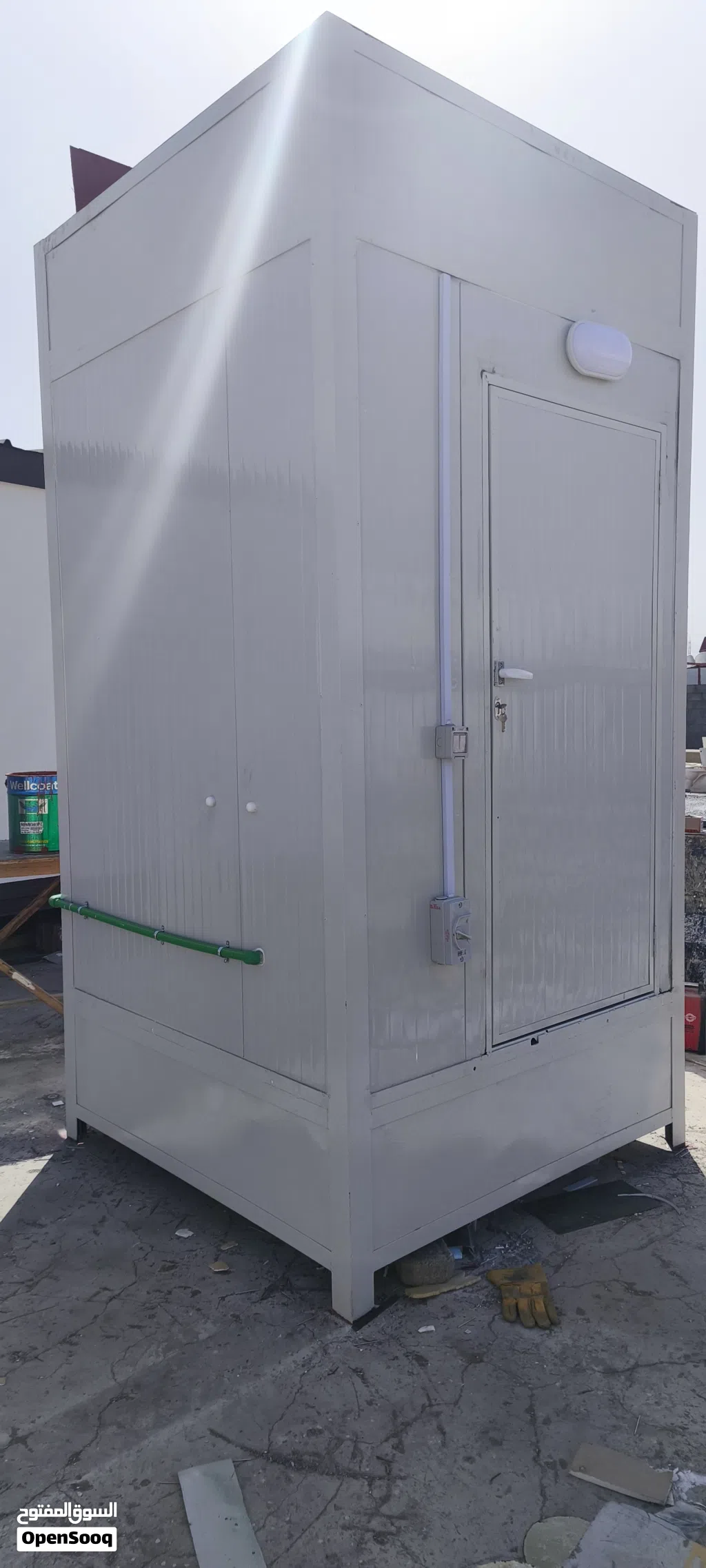 Sandwich Panel Toilet Arabic/English with Water Tank overhead/waste tank bottom. Fire Resisted,