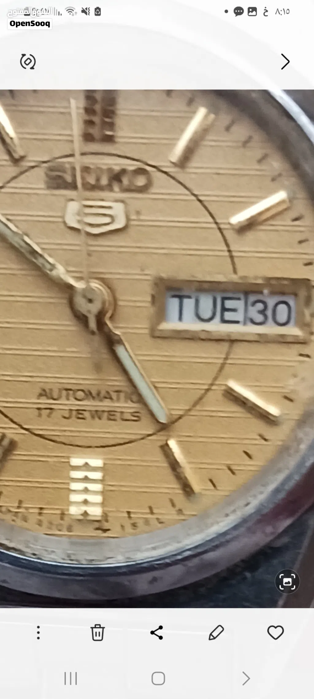 تحفة فينتاج - Seiko 5 نسائي 1989 للبيع ساعة Seiko 5 Ladies فينتاج نادرة المواصفات: - الموديل