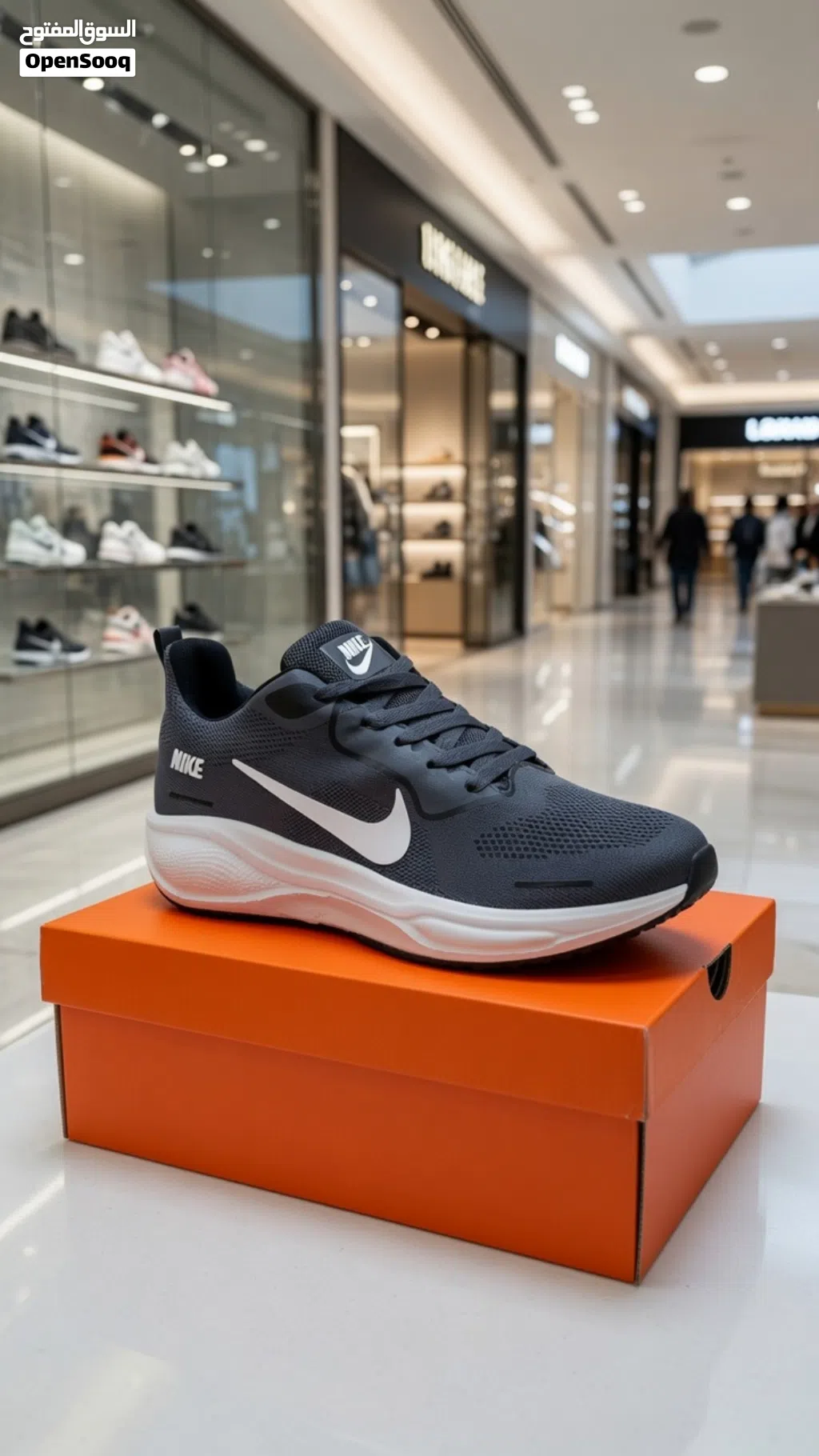 نايكي سنيكرز ريأكت رمادي فاتح - جديد تماماً - Master Quality Nike React Sneakers - Light Grey - Bra