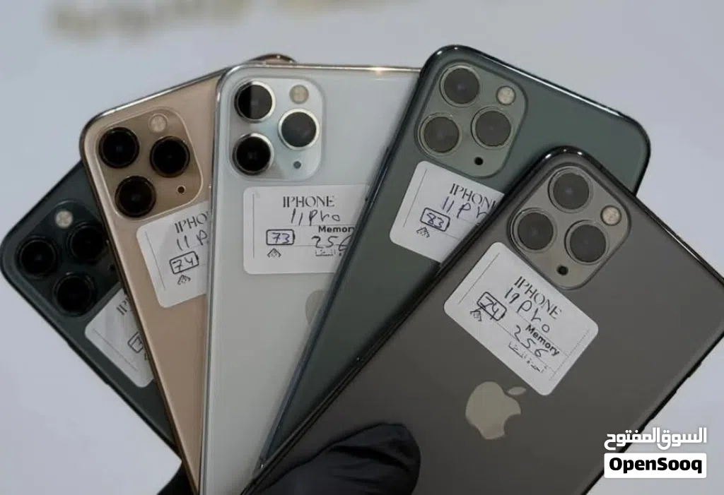 متوفر ايفونات 11 برو الاصلي جيجا 64 و 256 بطارية مشكل هدية كفر ولزقة وشاحن الاصلي متوفر توصيل