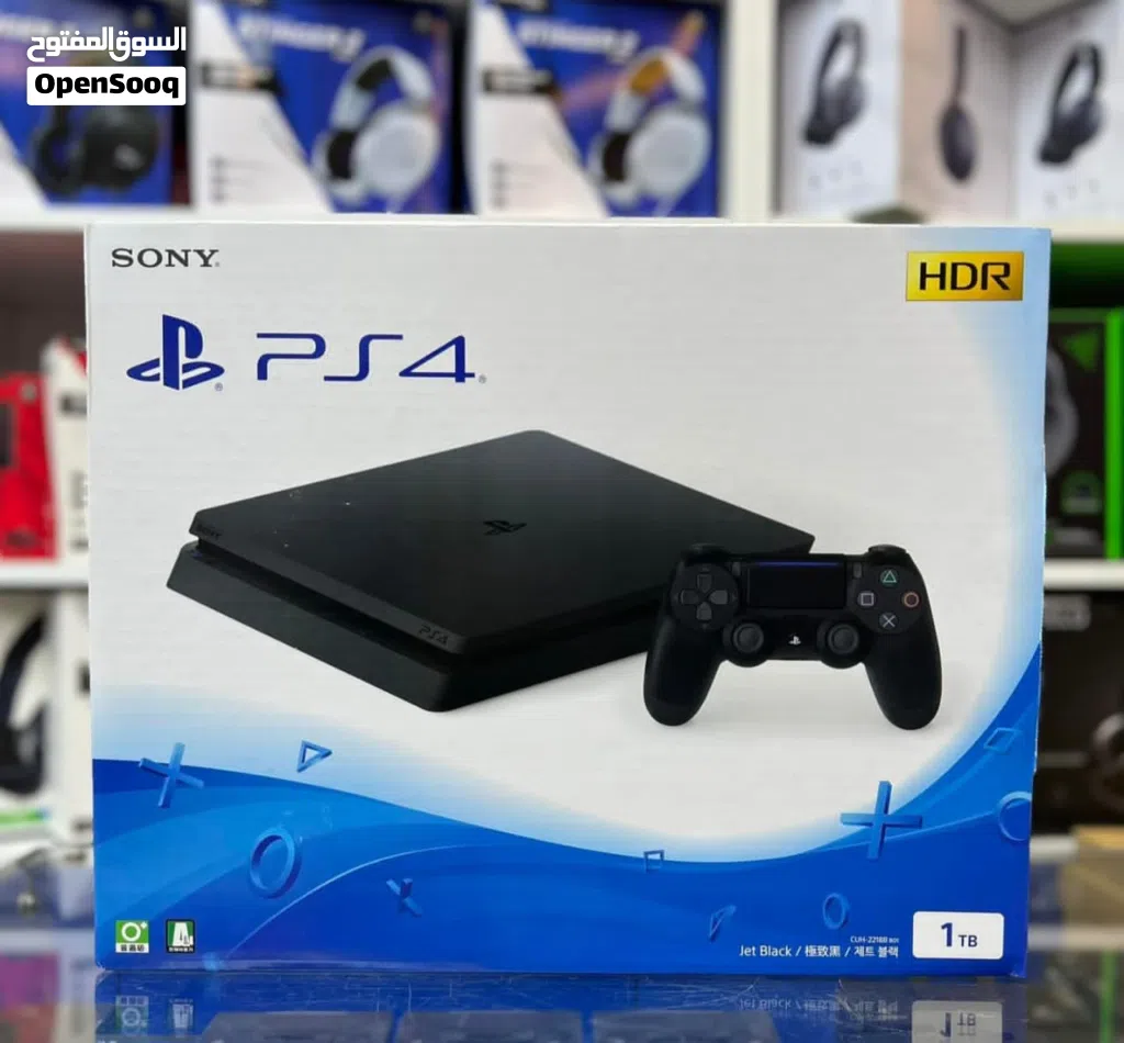 مطلوب PS4اسلم مستخدم نضيف ذاكره 1Tفل العاب الى حدود 100الف