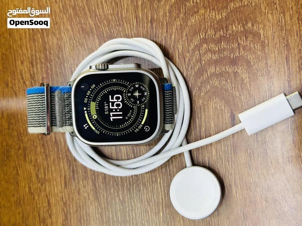 Apple watch ultra 2 49mm natural titanium one month shop warranty with original cable