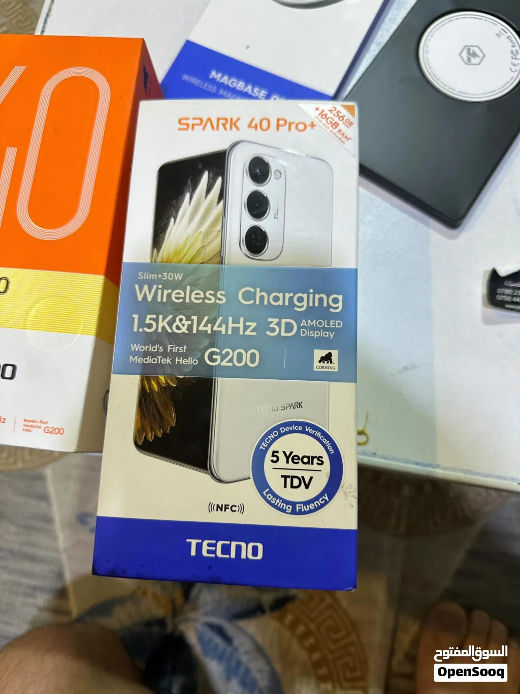 تريد هاتف عملي وسريع ومعالجه قوي وضد المي بطاريته ادوم عندك يوم كامل بشحنه وحده Tecno Spark 40 Pro+
