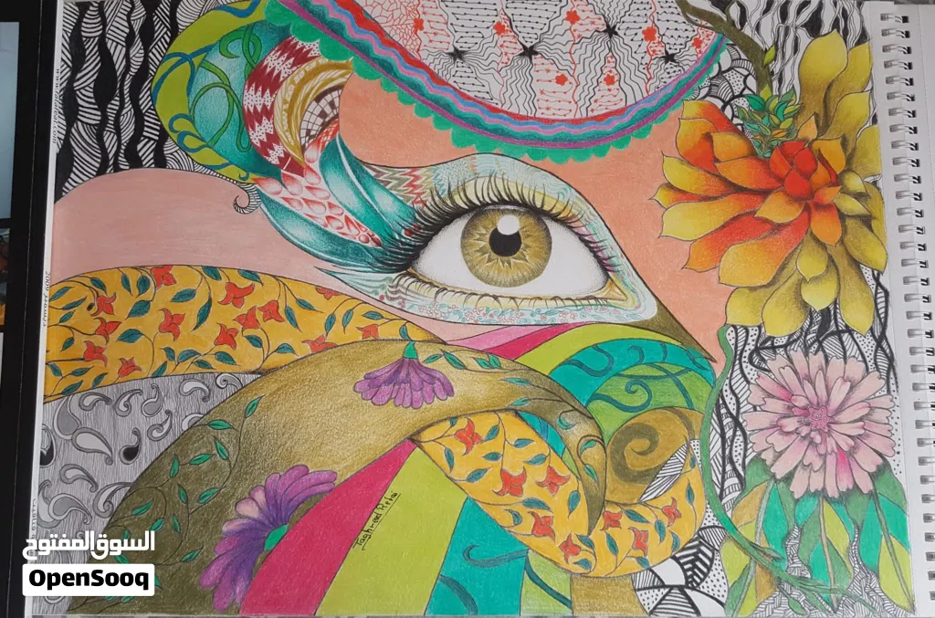 مرسم حرفي لتعليم الرسم و الحرف اليدوية بخامات متعددة