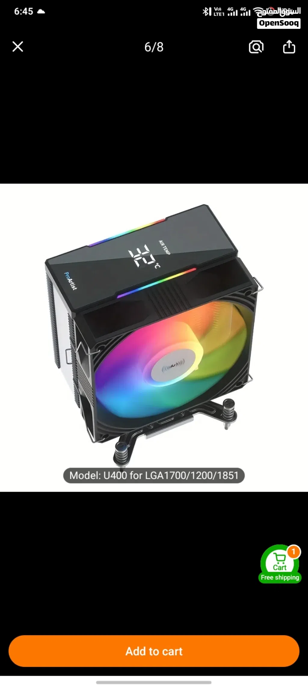 Rgb Digital Cpu cooler