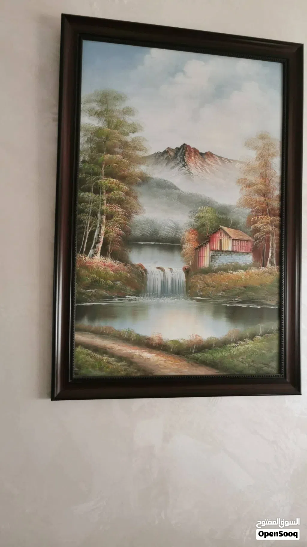 لوحات فنيه من معرض بالحسين رسم بالسكين رائعه