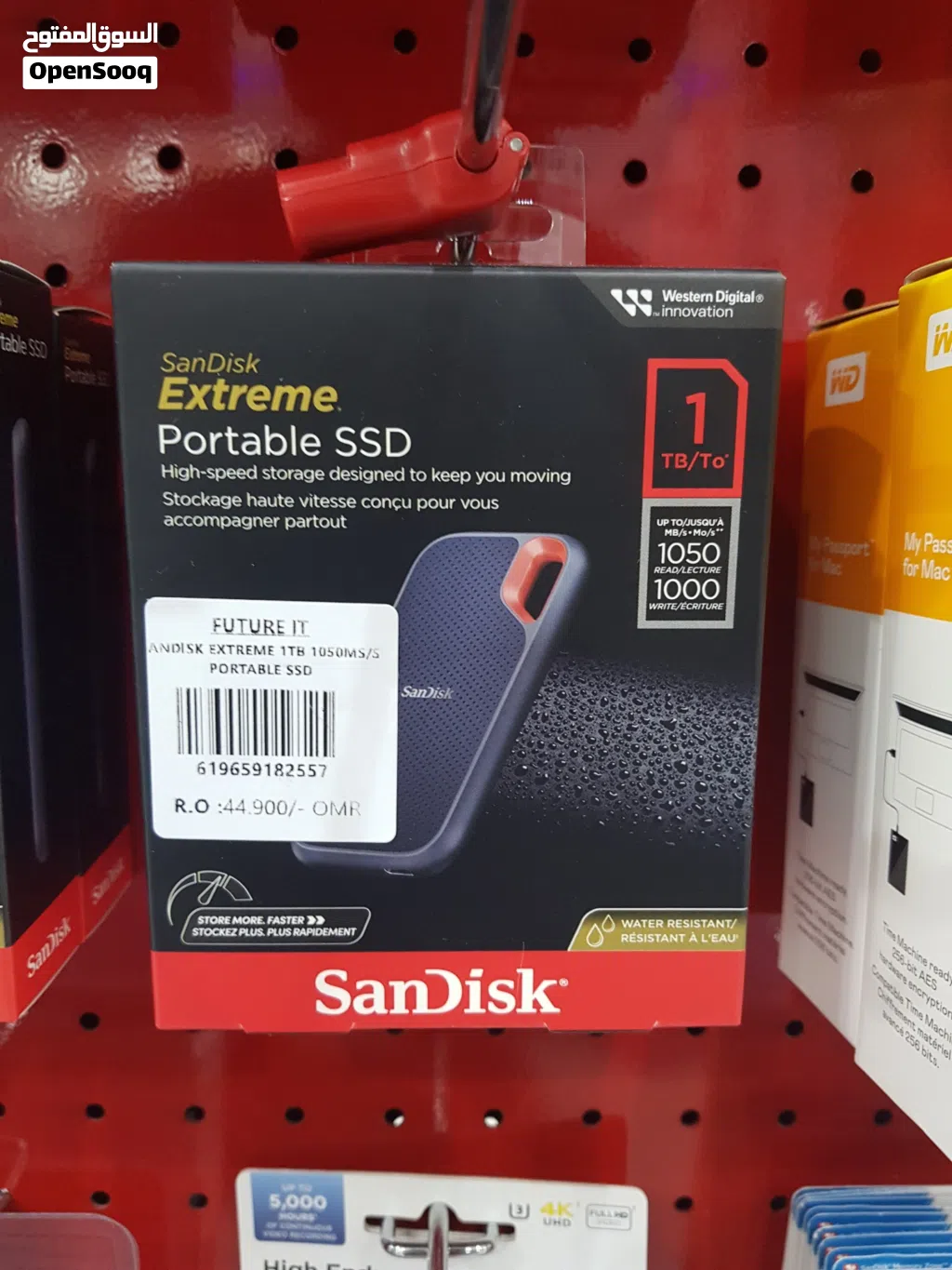 Sandisk Extreme portable ssd 1tb speed 1050mb/s