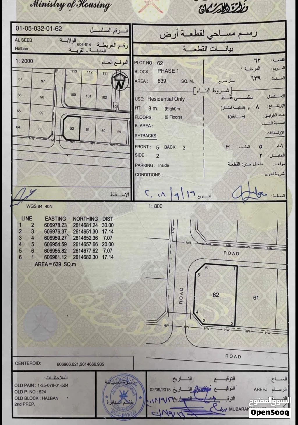 ارض سكنية موقع ممتاز