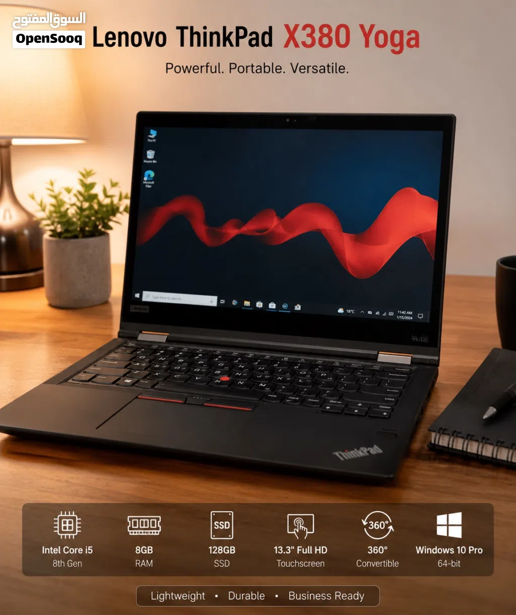 للبيع Lenovo ThinkPad X380 Yoga ب80BD وقابل