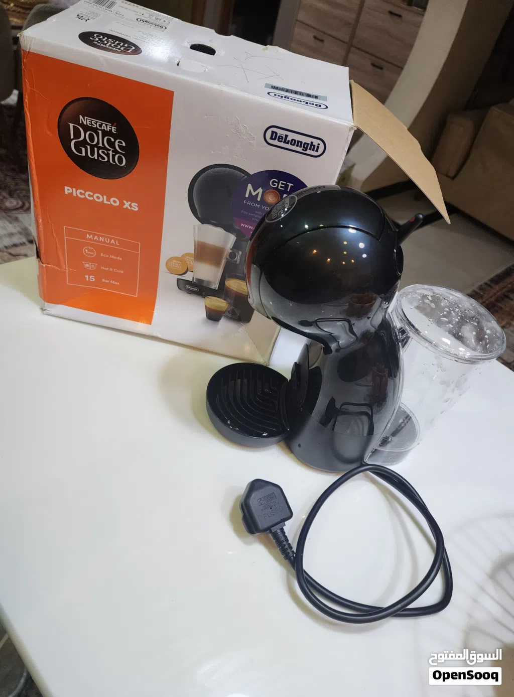 ماكنه قهوه كبسول ديلونجي بريطاني اصلي من شركه Nescafe Dolice Gusto