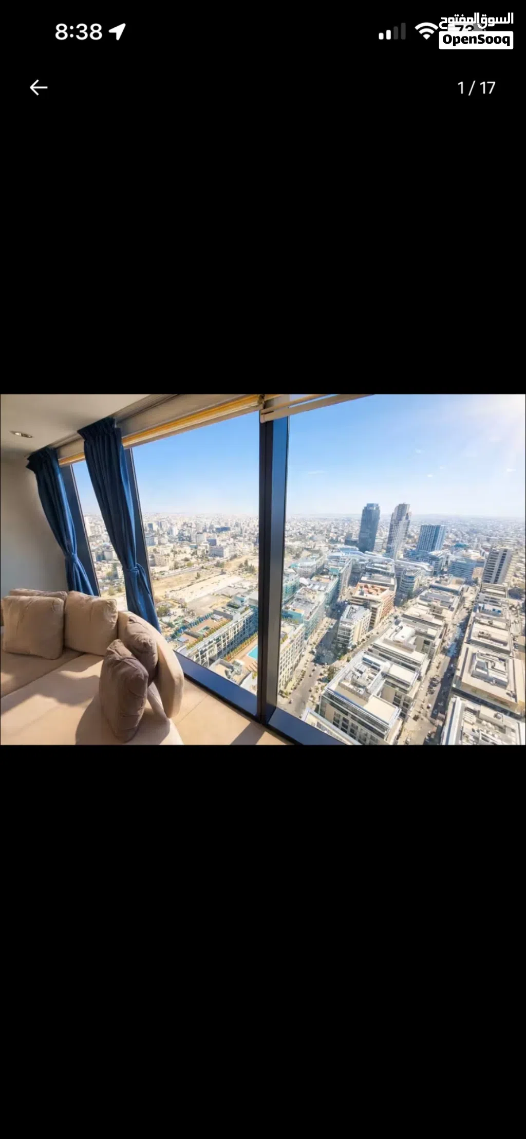 شقة 5 نجوم طابق 32 بوليفارد العبدلي