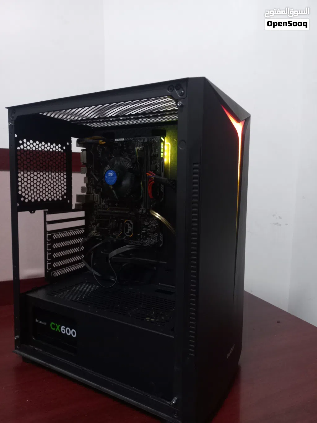 الحقق كومبو قطع بيسي i5 9400f MOTHERBOARD TUF H310M-PLUS GAMING مبرد هوائي كيس بورسبلاي 600W 320GB