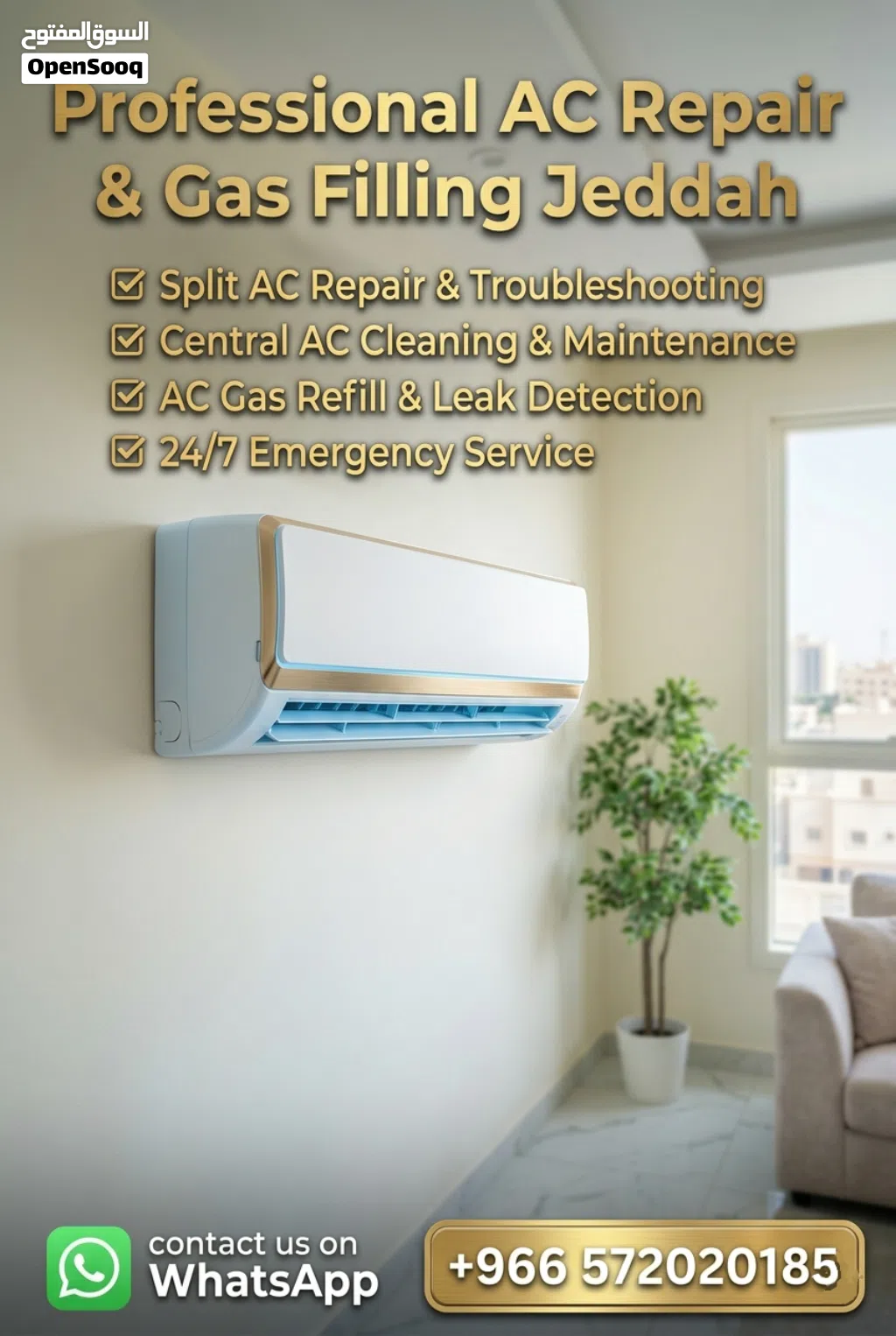 AC Repair, Cleaning & Gas Refill Jeddah – 24/7 Fast Service