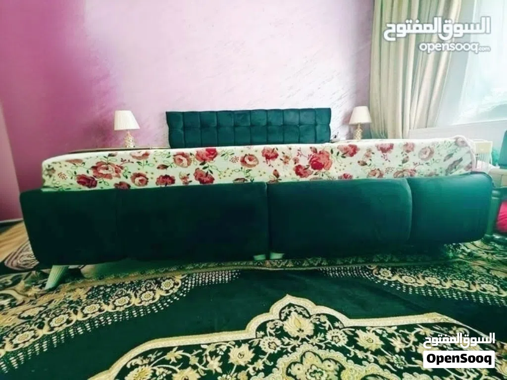 تخت عمولة تفصيل 2 م عرض مع اسفنجه او بدون