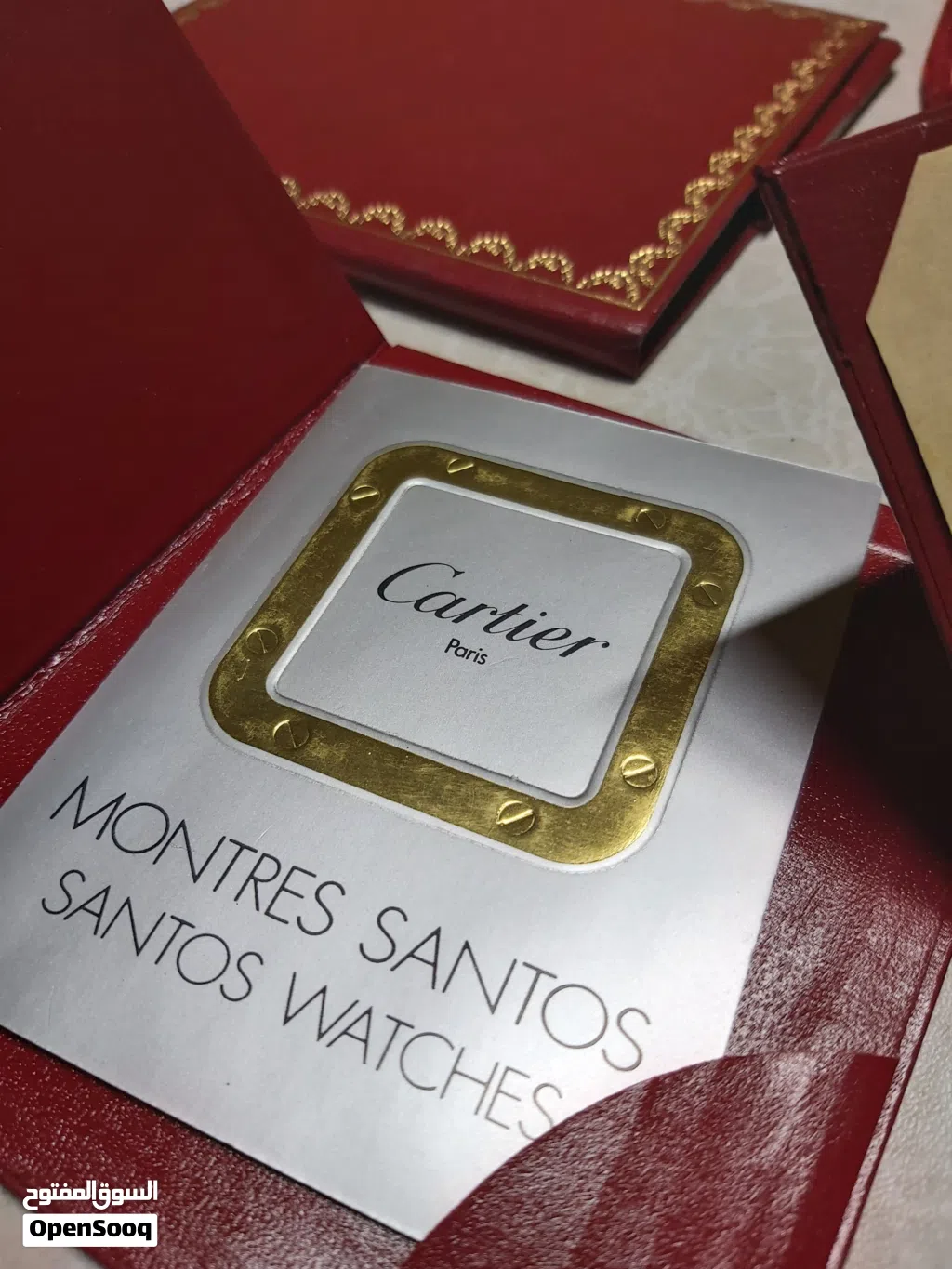 Authentic Cartier Santos Watch jewellery case with Certificate