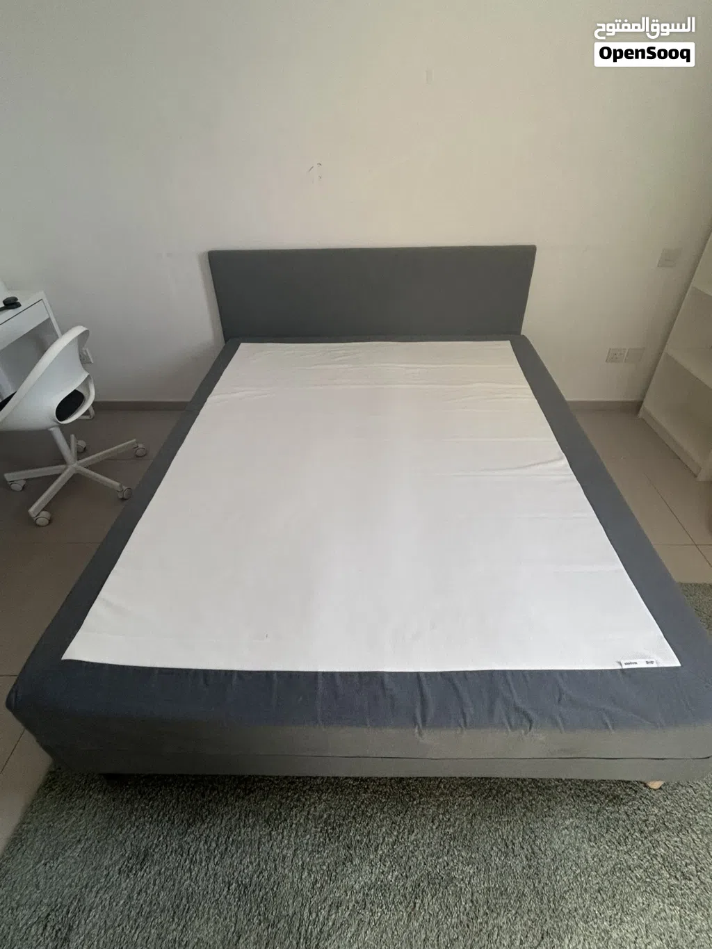 IKEA SABOVIK boxspring bed (frame & mattress) 160x200cm