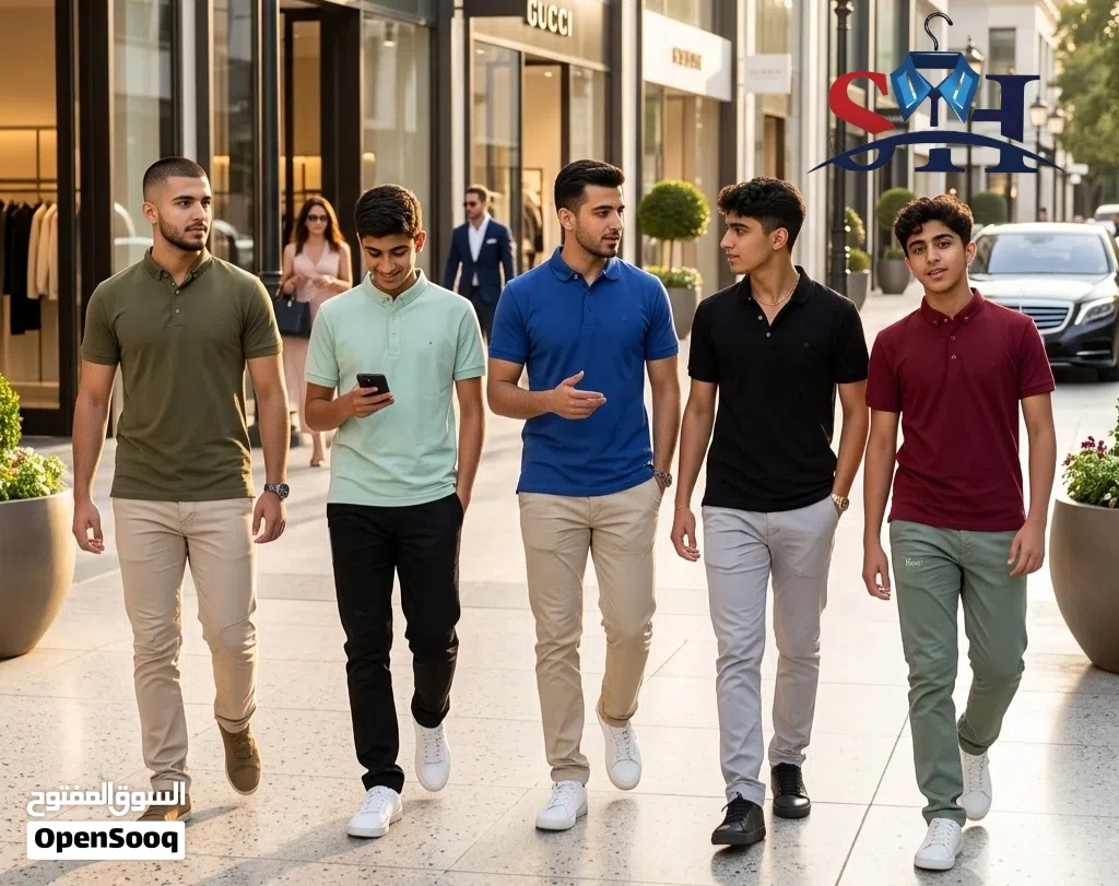 طقم شبابي رهيب و راقي كلاسيكي مع فنيله ابو ياقة