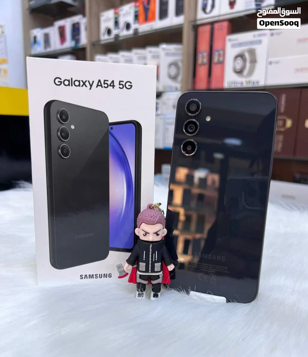 جهاز مستعمل بالكرتونة Samsung A54 5G رام 16 جيجا 256 متوفر توصيل وهدايا
