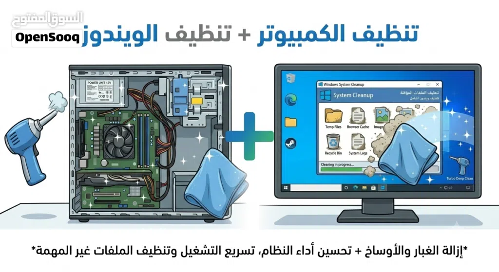تنظيف الكمبيوتر + تنظيف الويندوز