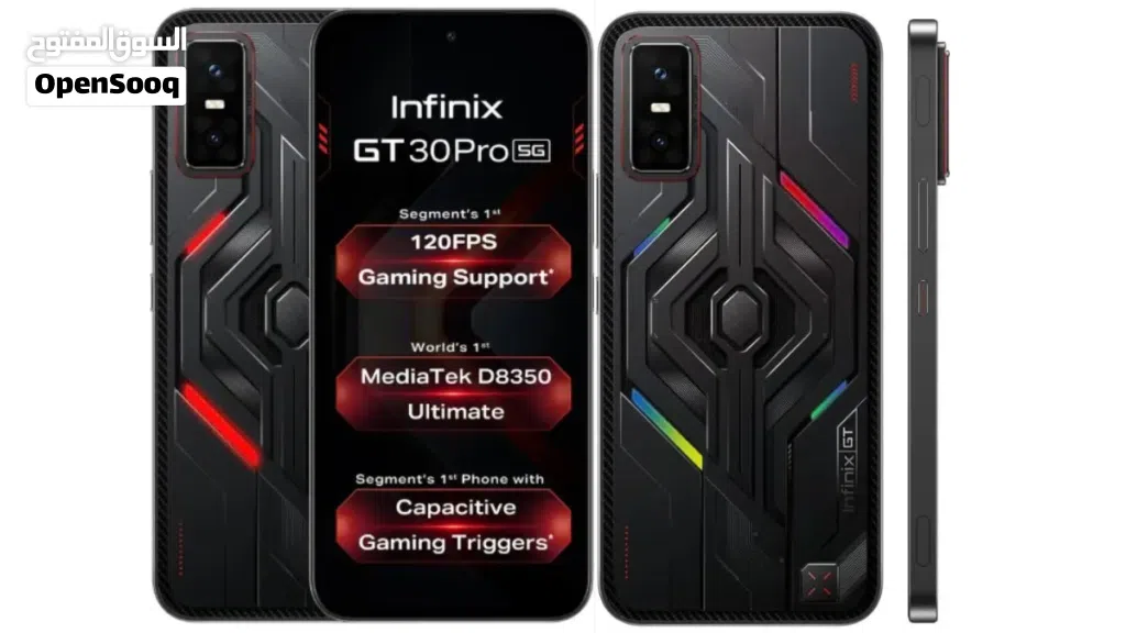 مطلوب انفنيكس جي تي 30 برو نسخة 512GB/12GB لون اسود (مستعمل نظيف ، ضهر غير مفوتح)