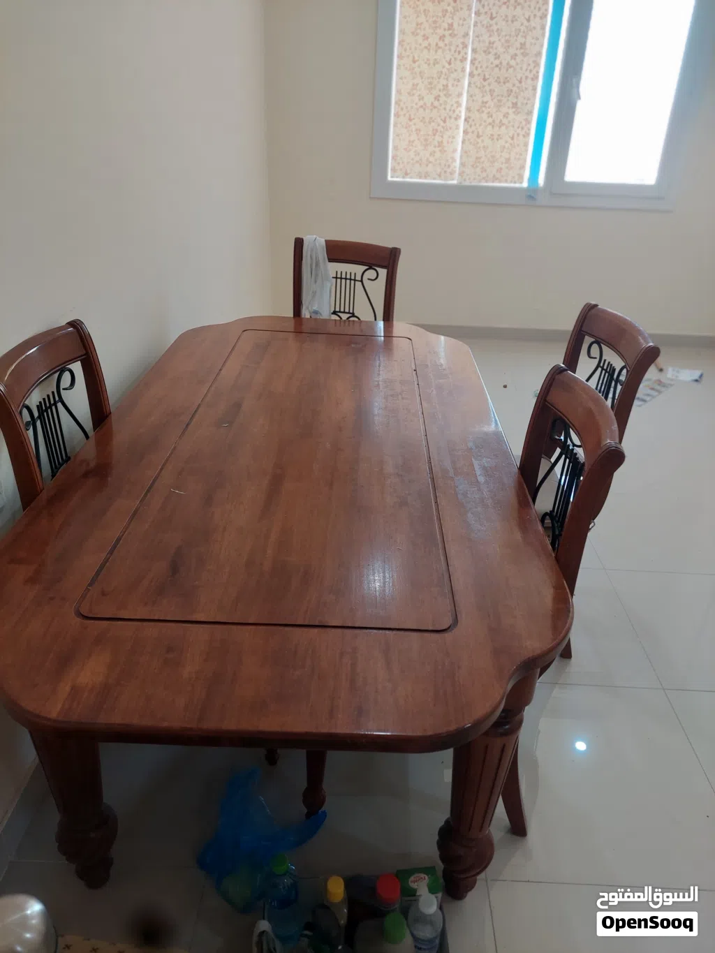 طاولةطعام 120x2mو6كرسي