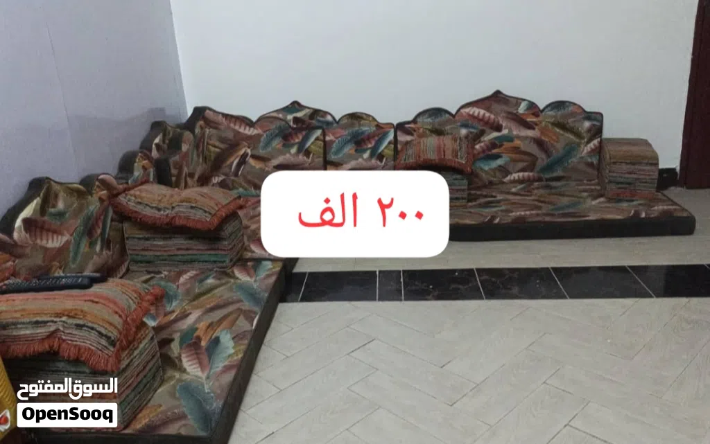 للبيع مجلس سبعه متر مستخدم نظيف