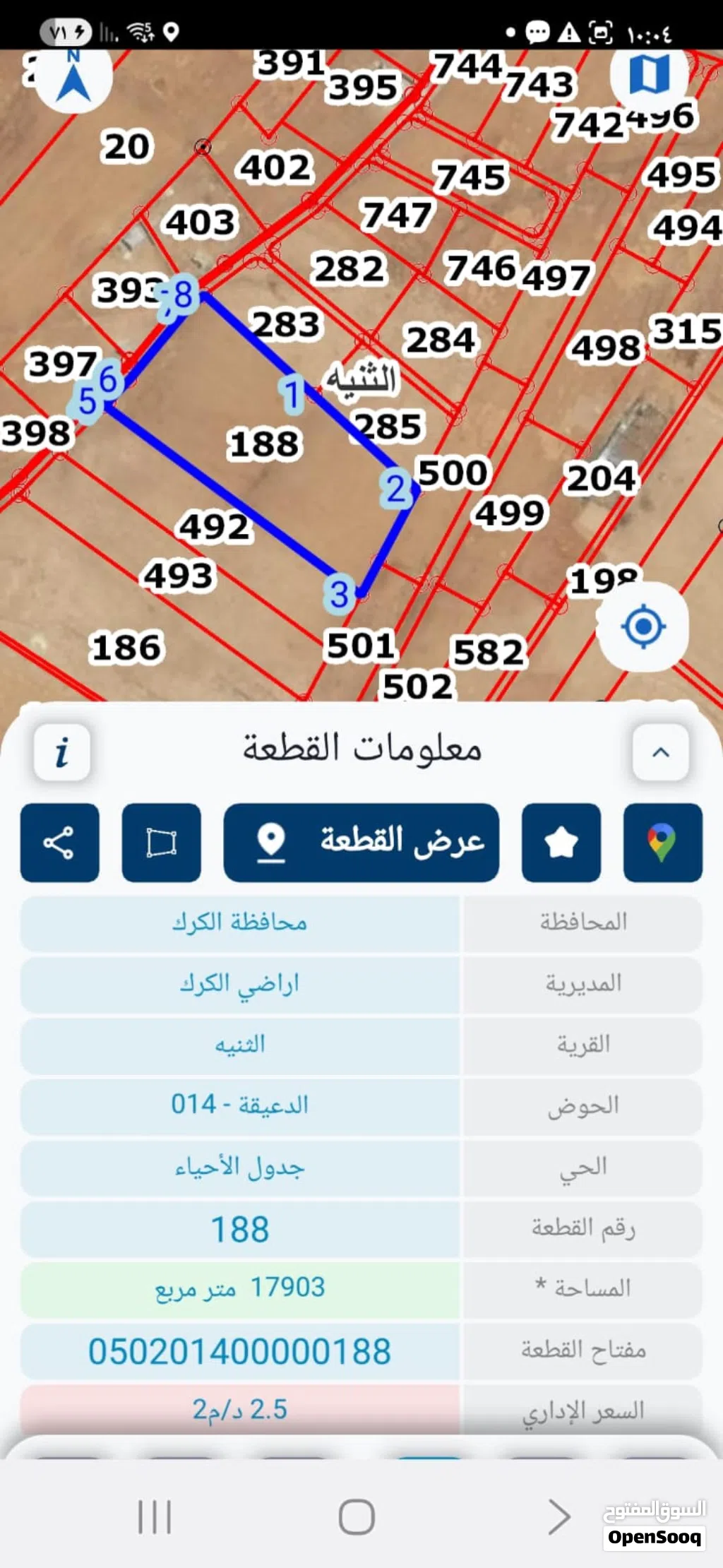 ارض للبيع الثنية