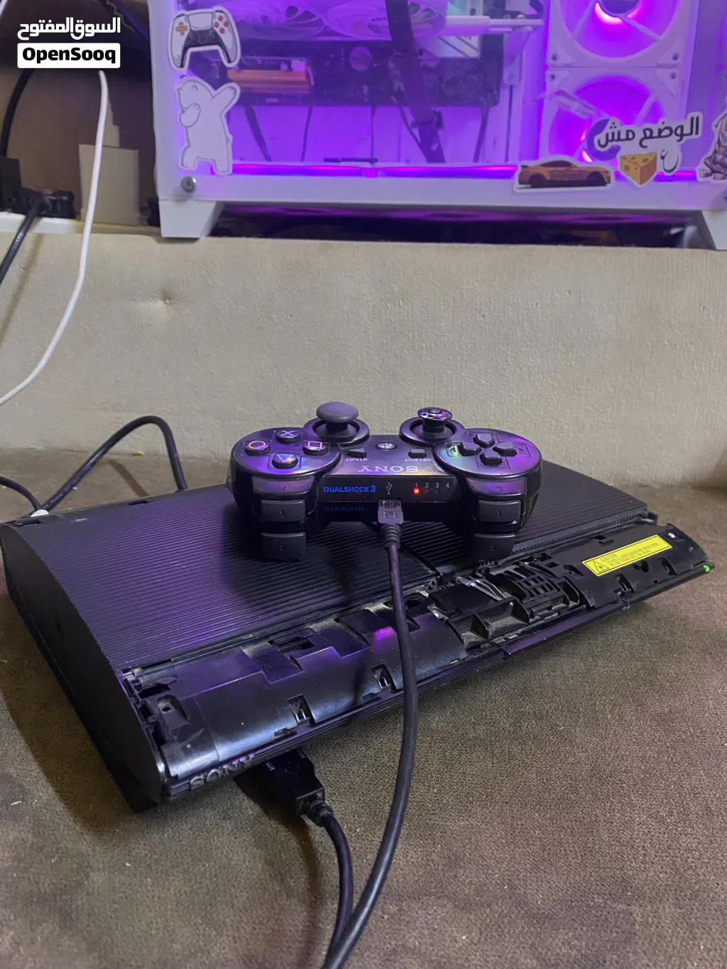 بلايستيشن 3 500GB نسخه السوبر مهكره العاب،ثيمات،تعديل كامل،هين مع مكاتب ضخمه ويمديك تعدل كلشي فيها.