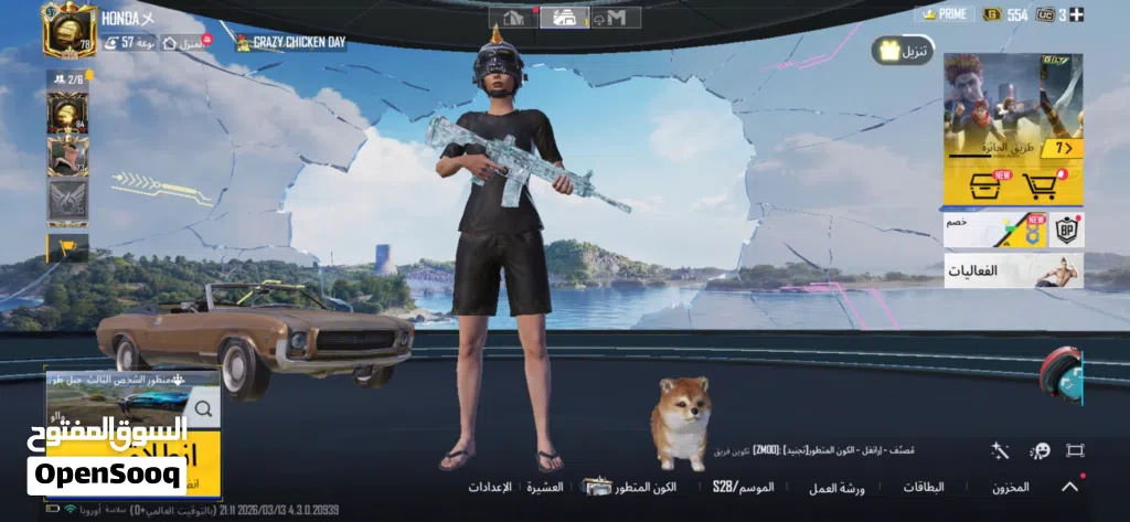 حساب ببجي للبيع
