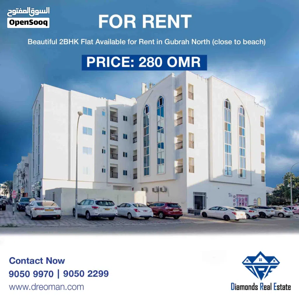 2BHK Flat for Rent in Gubrah North (Close to beach)