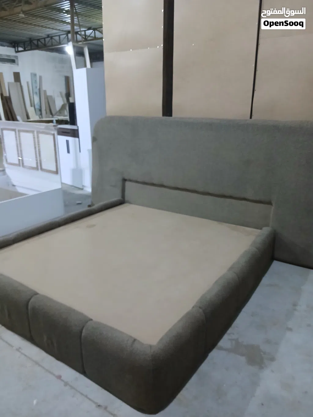 سرير زوجي قماشي