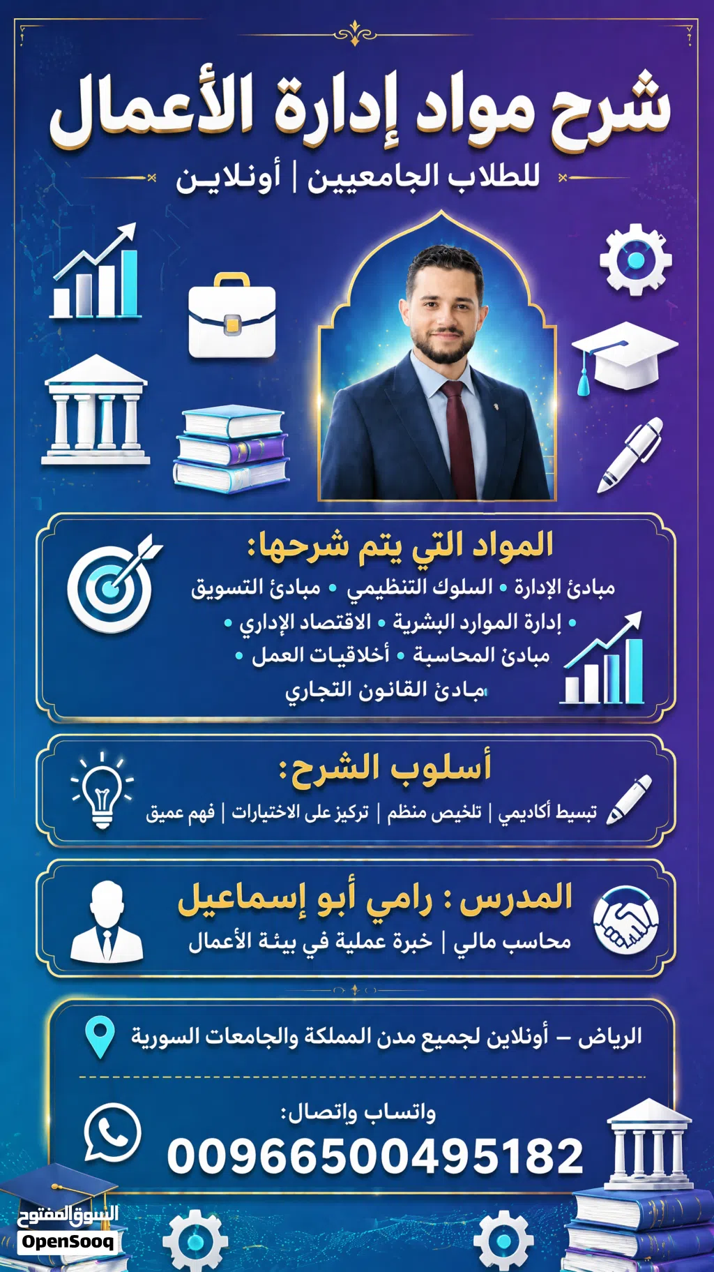 دروس خصوصي لطلاب الجامعات تخصص ادارة اعمال