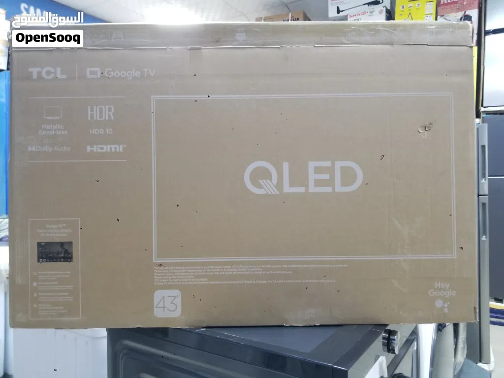 شاسة 43 بوصة TCL QLEDاسمارت فوركي الموديل الحديث بسعر 260$