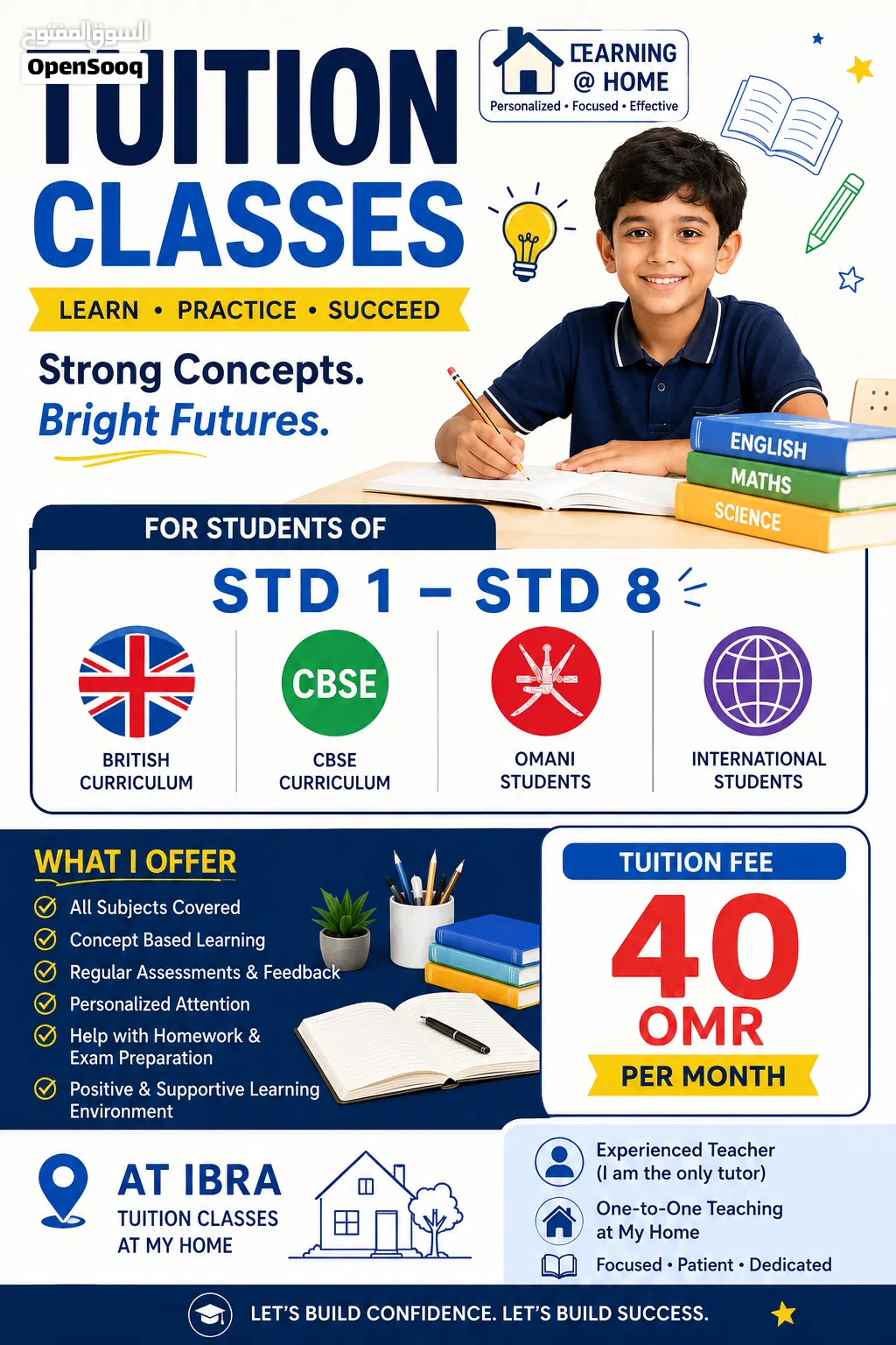 tutor / tuition available