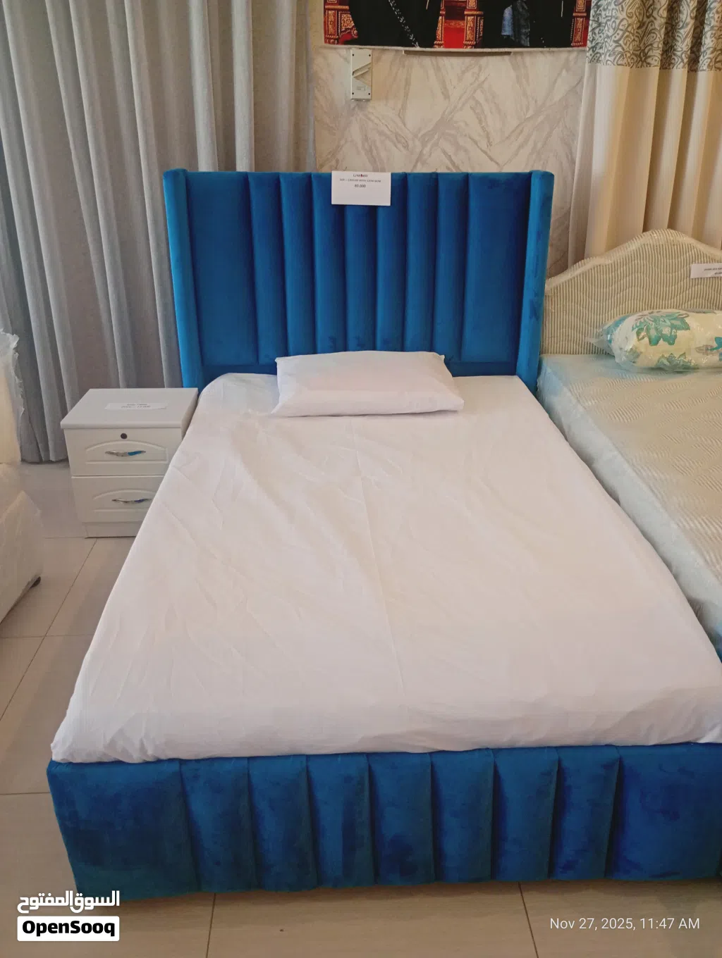سرير جديد تمامًا مقاس 120 × 190 مع مرتبة طبية مقاس Brand New Bed 120x190 With 12cm Madical Mattress
