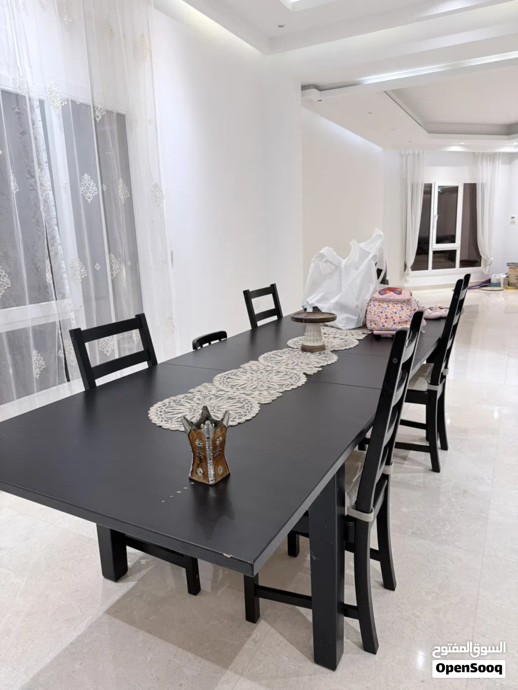 IKEA 8 extendable to 12 dining table