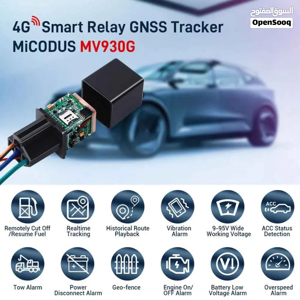 اجهزه تتبع المركبات والدراجات نوعية راقيه بعضها بدون شريحه ومنها يعمل بالشريحه GPS 4G وبطارية قوية