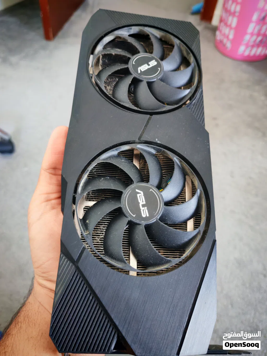 للبيع كرت 2070 سوبر مروحتين من شكرة asus