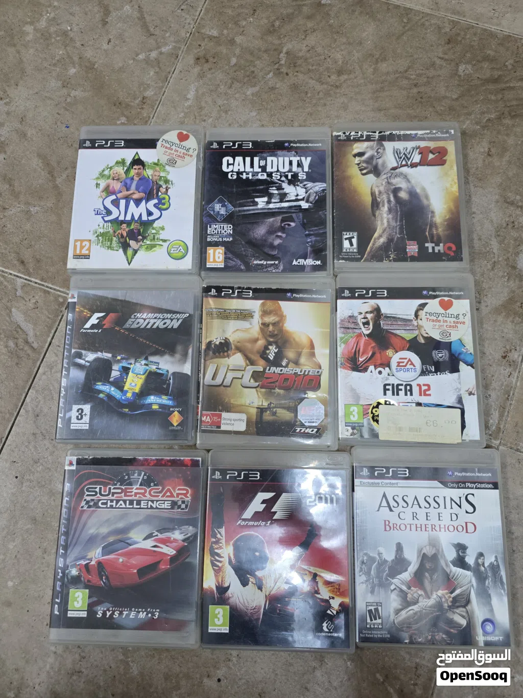 ps3 games.....all 9 games in 16 rials
