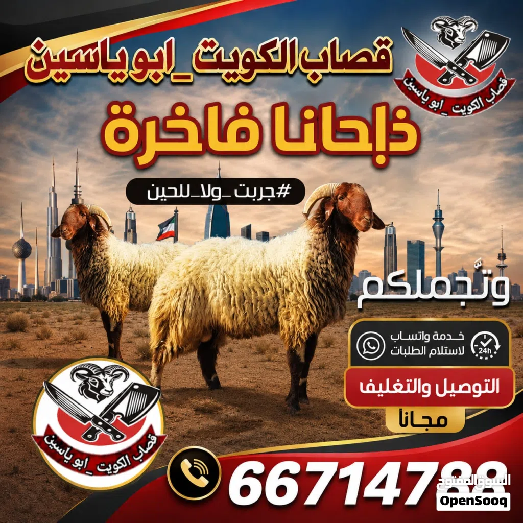 قصاب الكويت اغنام للبيع لجميع مناطق الكويت