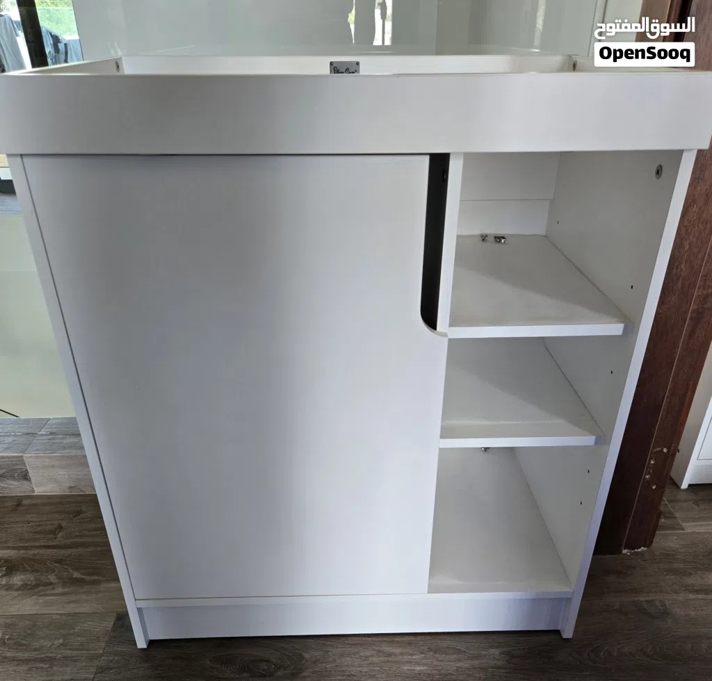changing table and storage cabinet