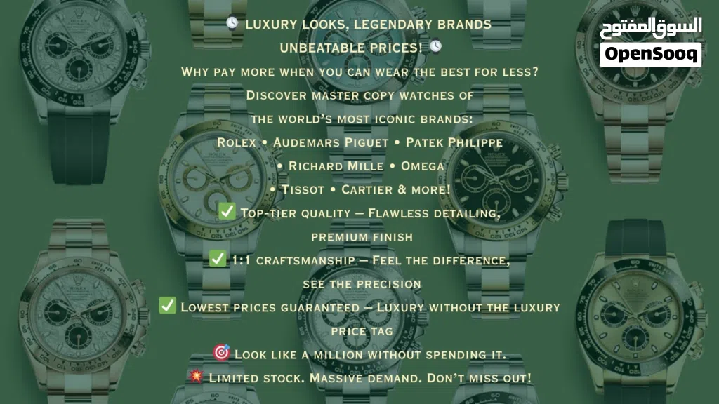 Luxury Branded Watches. AAA QUALITY. Rolex AP RM Patek Phillipe Omega Tissot Casio etc.