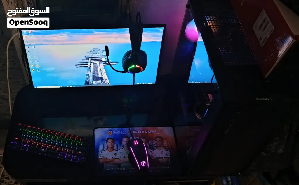للبيع جهاز Gaming كامل جاهز للاستخدام اقرأ الوصف