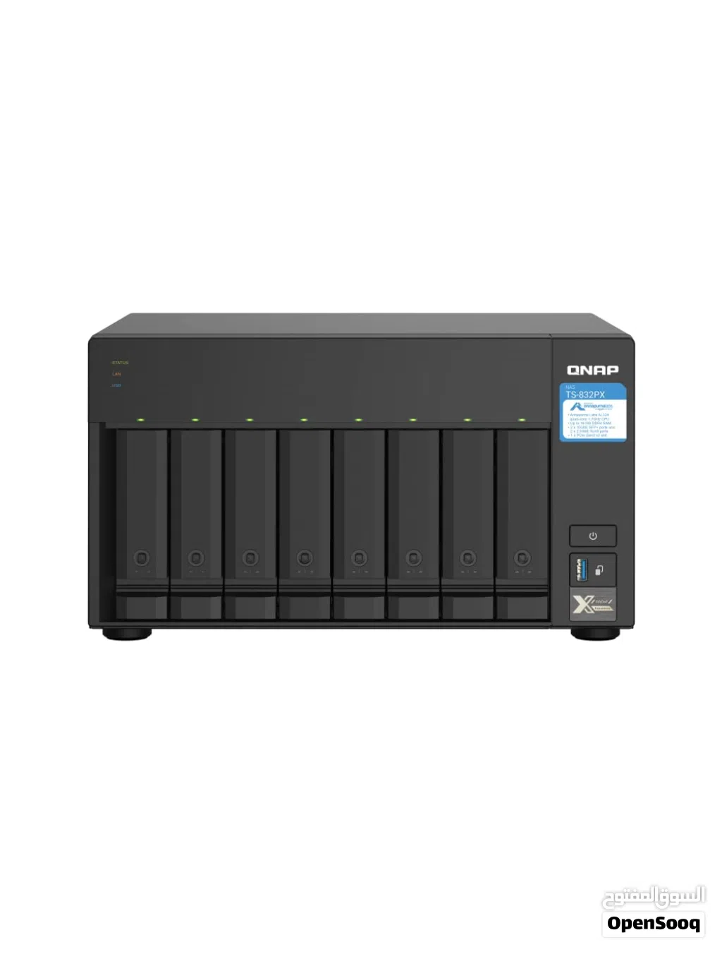 QNAP TS-832PX-4G 8 Bay High-Capacity NAS with 10GbE SFP+ and 2.5GbE