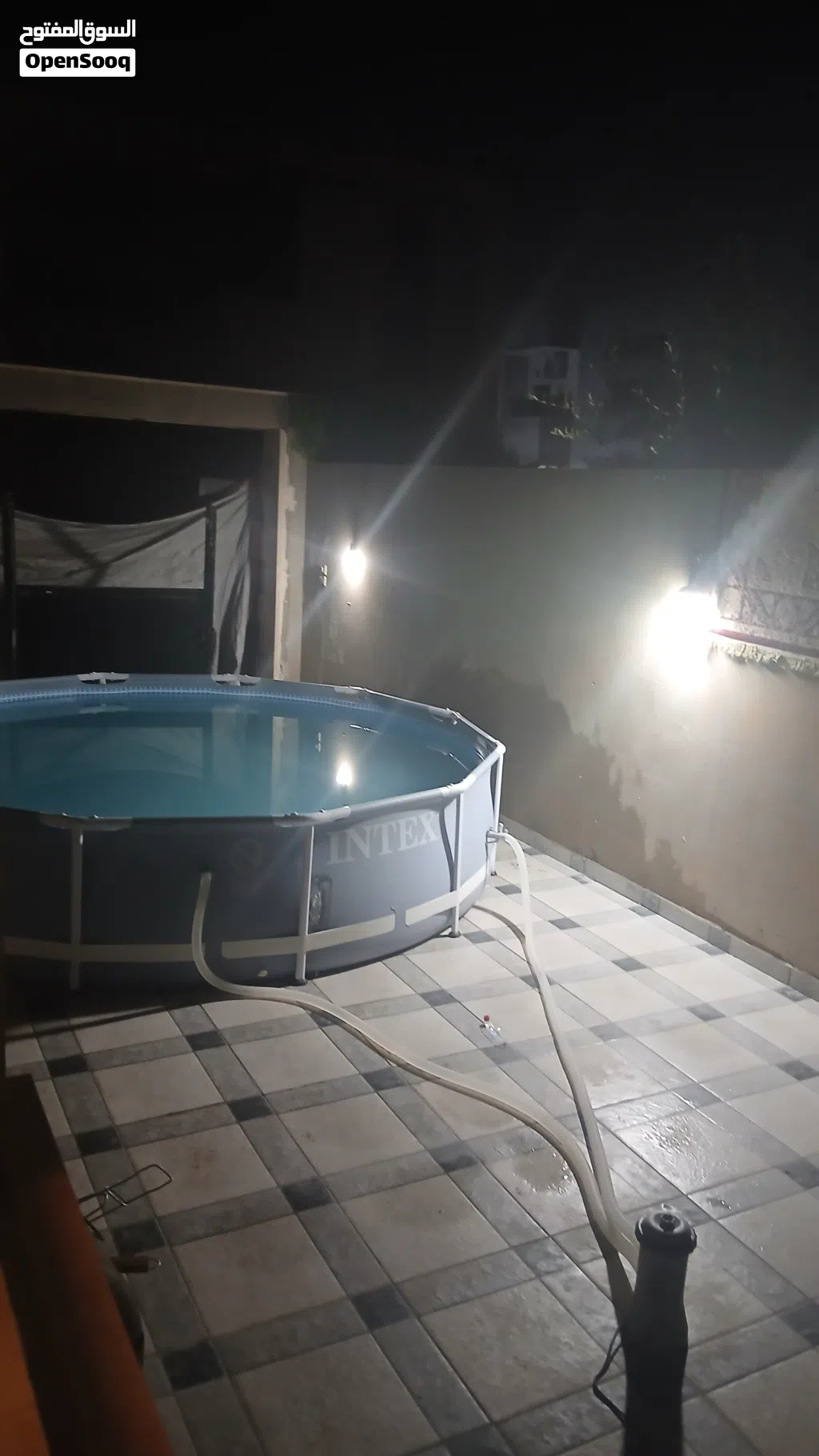 حوض سباحة ربي يبارك معاه غطاء وفلتر