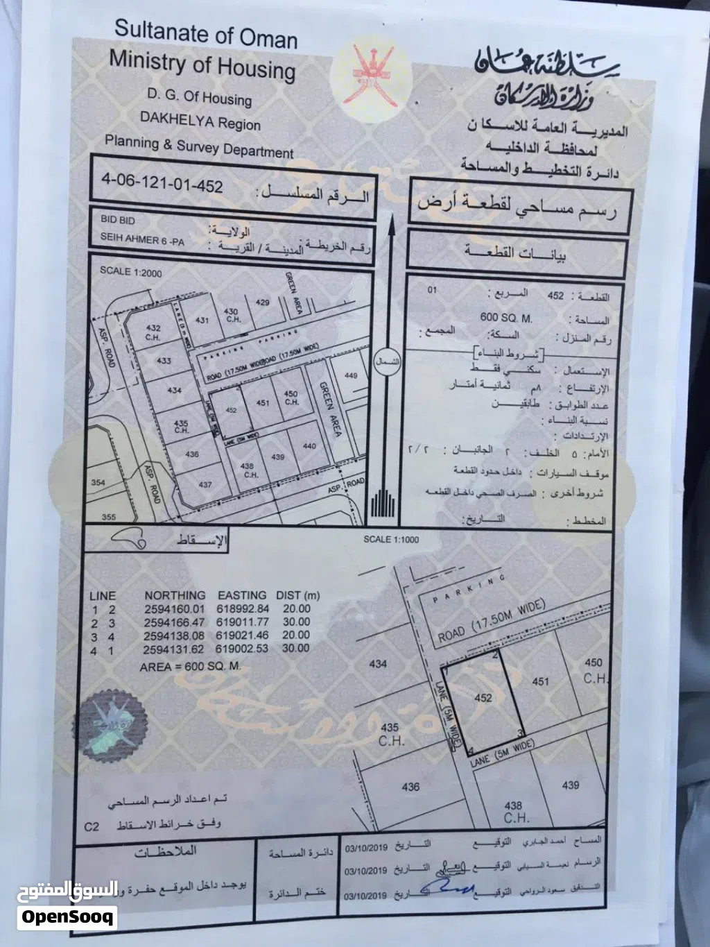 أرض سكنية من المالك مباشرة بالسيح الأحمر