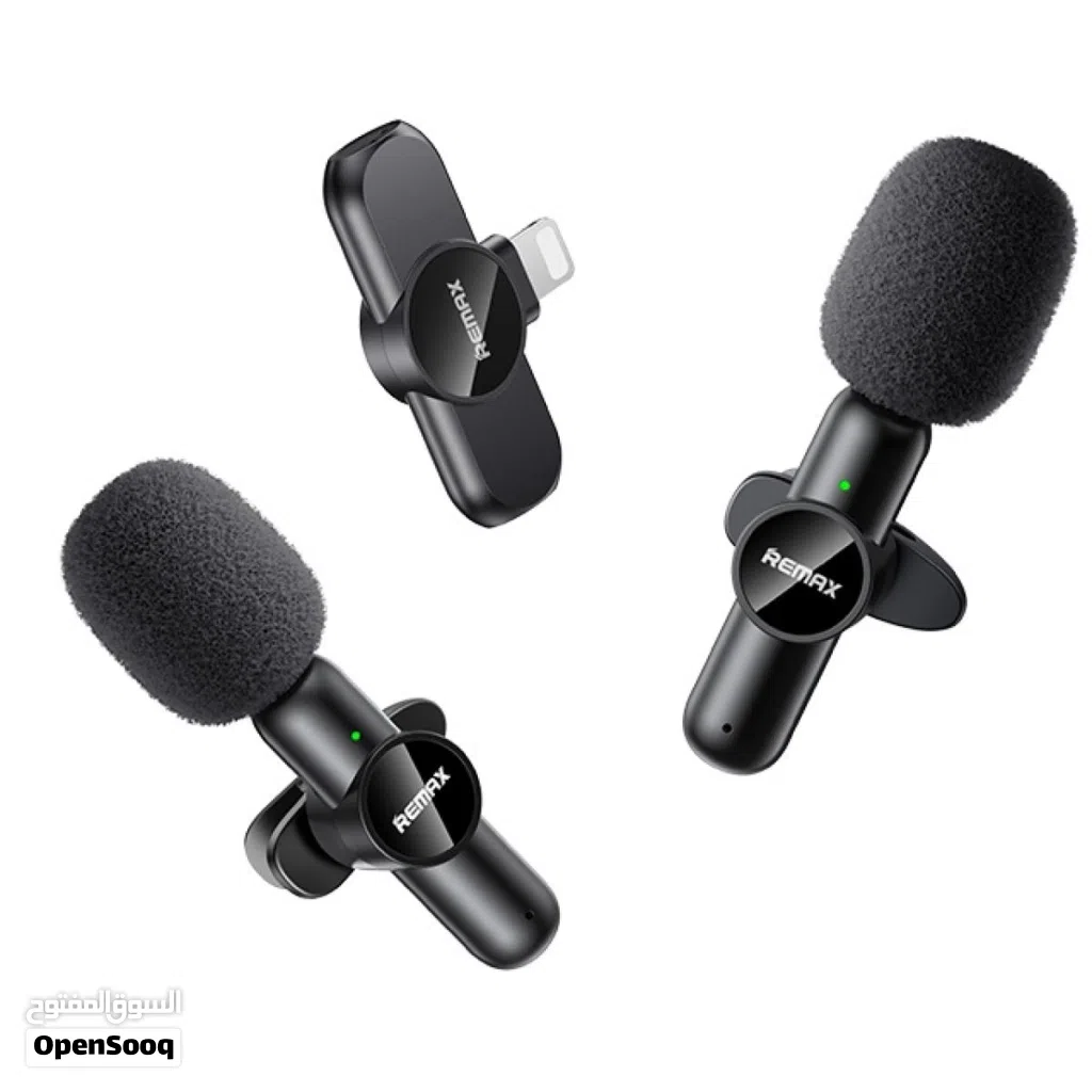 Remax K10 Ryusic Series One-to-Two Live Stream Wireless Microphone -Iphone مايكرفون لاسلكي ايفون