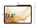 سامسونج ‏جالاكسي تاب S8+ ‏256 جيجابايت ‏12.4 انش
